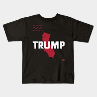 Trump California 2020 - Red Wave, Red State Kids T-Shirt